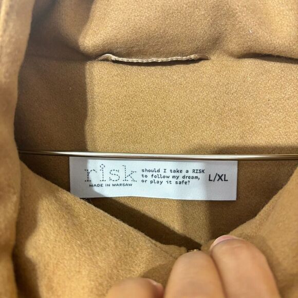 Risk Women's Long Waistcoat Large Tigers eye Large Solid Sleeveless Full Zip - Picture 3 of 14